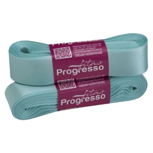 Fita de Cetim Cf005 22mmx10m 247 Azul Tiffany Fitas Progresso