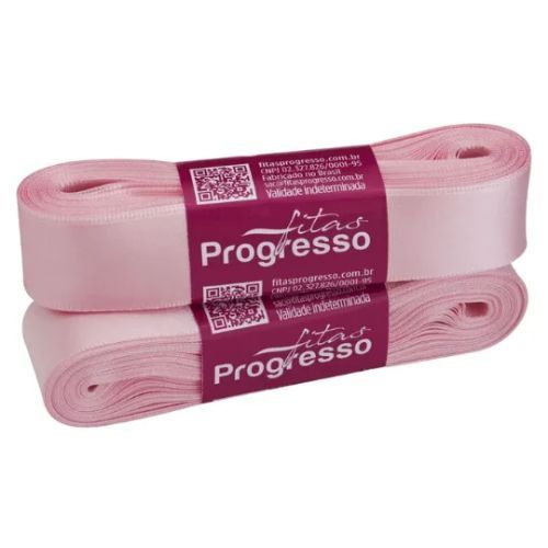 Fita de Cetim Cf005 22mmx10m 310 Rosa Bebe Fitas Progresso