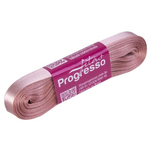 Fita de Cetim Cf002 10mmx10m 1143 Rosa Velho Fitas Progresso