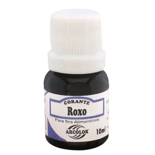 CORANTE LIQUIDO VIOLETA 10ML ARCOLOR ROXO
