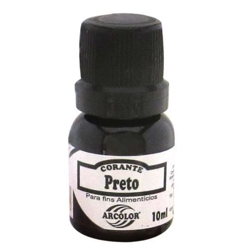 CORANTE LIQUIDO VIOLETA 10ML ARCOLOR PRETO