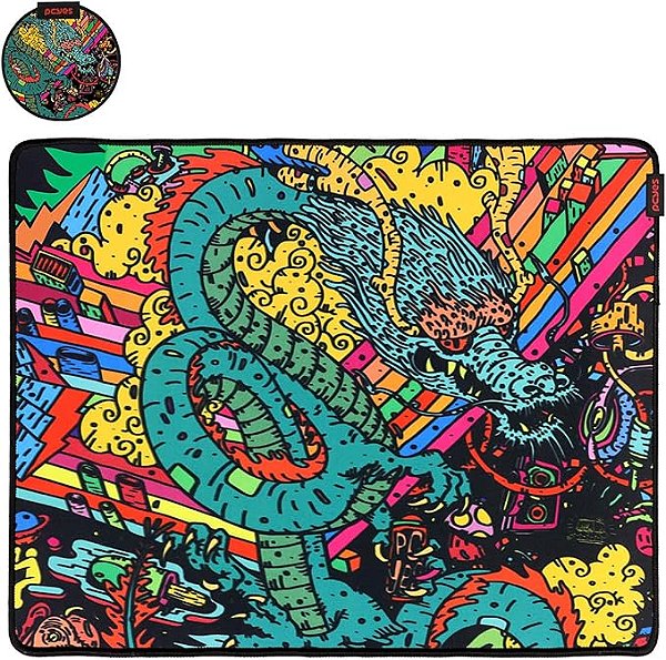 Mouse Pad Gamer Pcyes 500x400 mm, Dragon Medium - PMD50X40