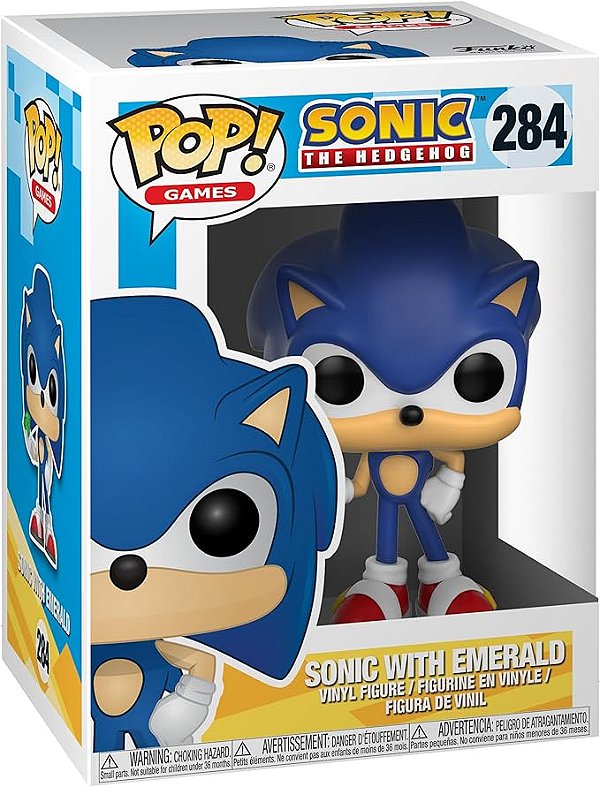 Funko POP! Sonic the Hedgehog - Sonic com Esmeralda #284