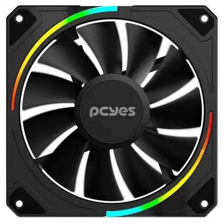 Cooler Fan 120 mm Pcyes Sangue Frio 3, Black Vulcan, ARGB - ARGBSF3BR