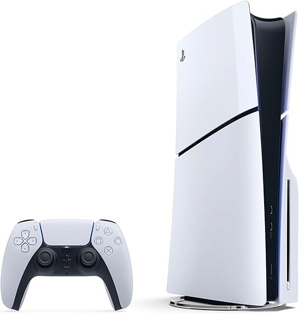Console Playstation 5 Slim, Mídia Física, 1TB SSD, 2 Jogos, 1 Controle, 110v - SO000124PS5