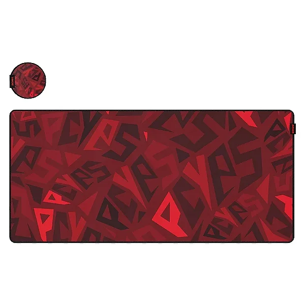 Mouse Pad Gamer Pcyes 900x420 mm Extended, Red Magma Limited - PMS90X42RM