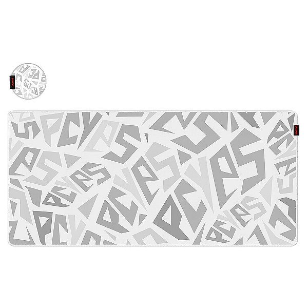 Mouse Pad Gamer Pcyes 900x420 mm Extended, White Ghost - PMS90X42WG