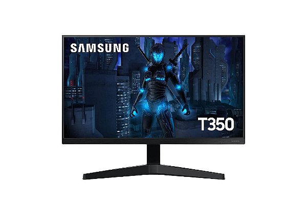 Monitor Samsung Gamer 24 FHD 75hz HDMI VGA Freesync Preto Serie T350 - LF24T350FHLMZD