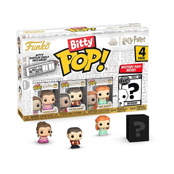 Bitty Pop! Harry Potter e o Calice de Fogo - Hermione / Viktor Krum / Gina Weasley