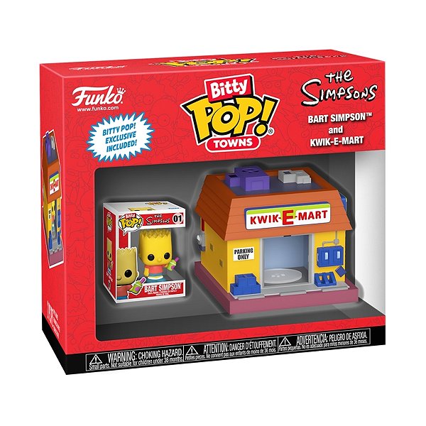Bitty Pop! Town Os Simpsons - Bart Simpson e Kwik-E-Mart