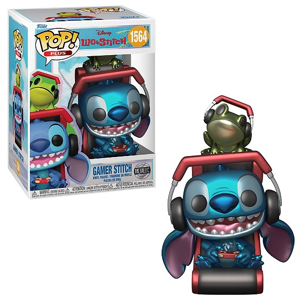 Funko Pop! Disney Lilo Stitch - Stitch Gamer (Metalico) #1564