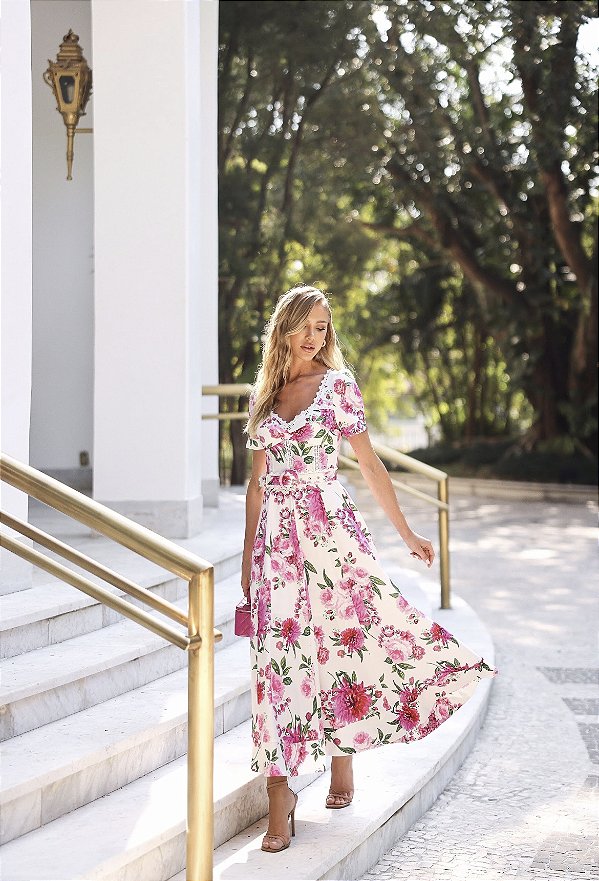 Vestido estampa Floral
