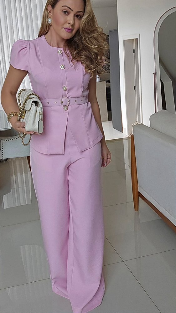 Conjunto de Calça Rosa Cand