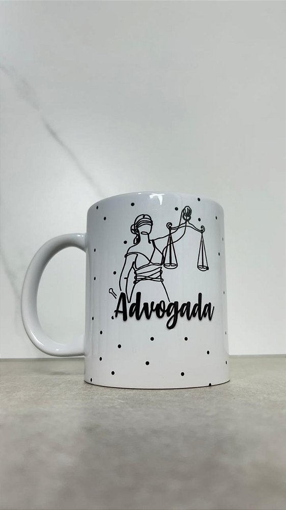 Caneca Profissão Advogada Personalizada