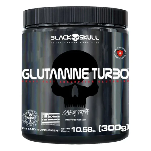 Glutamina Turbo 300g Black Skull