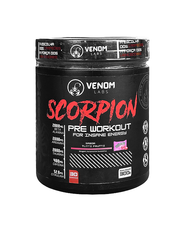 Scorpion 300G Pré Treino – Venom Labs©