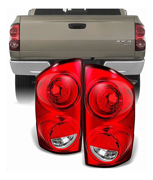 Par Lanterna Traseira Dodge Ram 2500 5.9 2007 A 2009