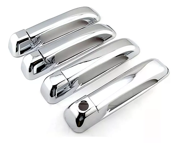 Kit Capa Cromada Maçaneta Porta Dodge Ram 2500 2012 A 2018