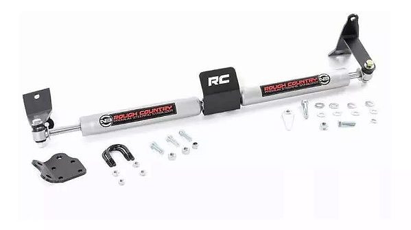 Kit Duplo Amortecedores Direção Rougy Country Ram 2500 04-12