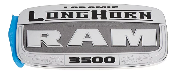 Kit Emblema Porta Dodge Ram 3500 Long Horn Original Mopar