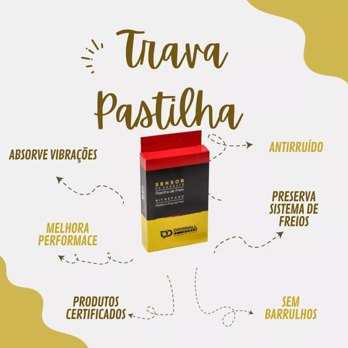 Kit Trava Pastilha Dianteira Dodge Ram 2500 6.7 2011 A 2018