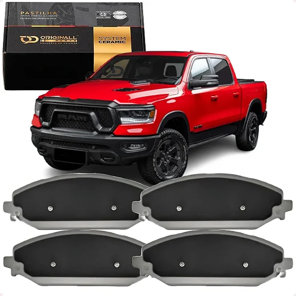 Pastilha Freio Dianteira Ram 1500 Rebel 2019 A 2024 Ceramica