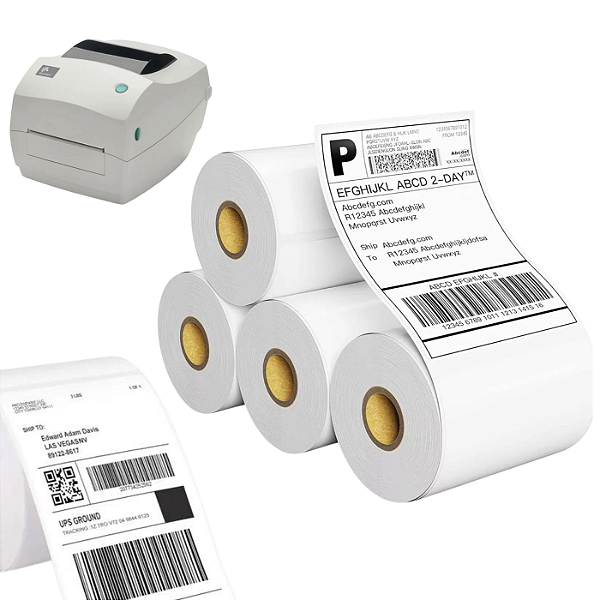 Pack 05 Bobinas Etiqueta Térmica Adesiva 100x150mm 31 metros