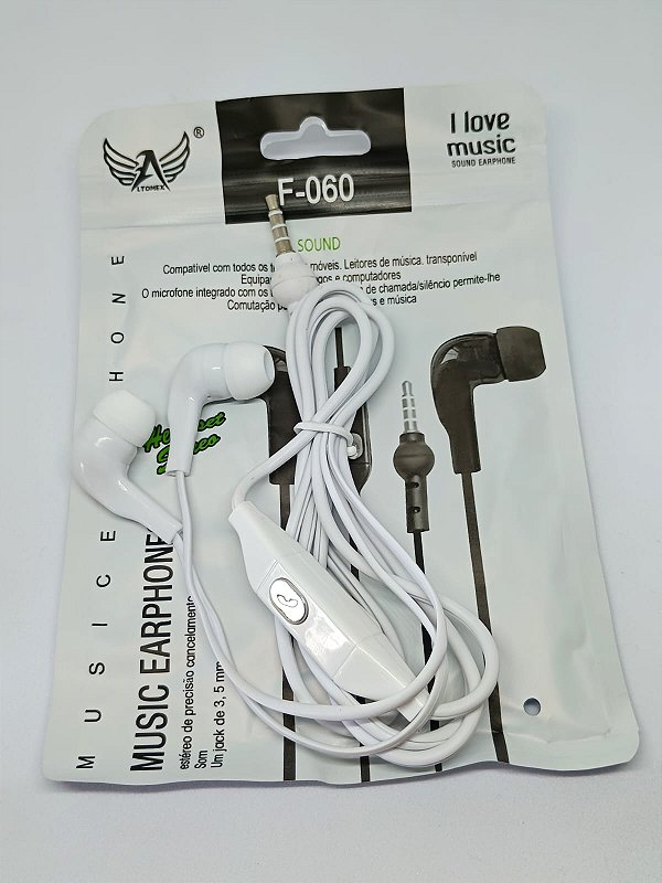 FONE DE OUVIDO COM FIO  LTOMEX