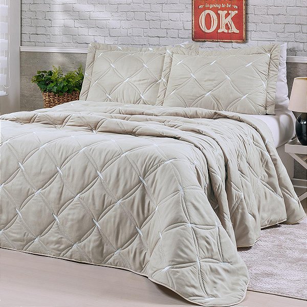 Cobre Leito Unique Queen Cor Avela