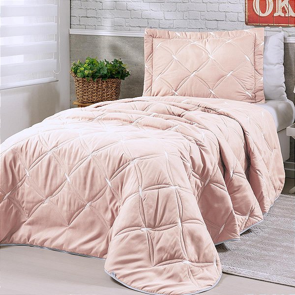 Cobre Leito Unique Solteiro Rose