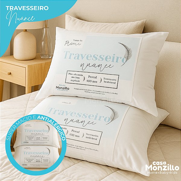 Kit 2 Travesseiros de Silicone Ultra Macio