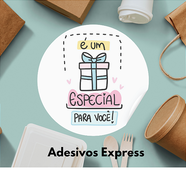 Adesivos é um presente especial pra você 1.000 unidades