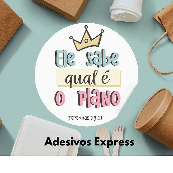 Adesivos ele sabe qual é o plano 1.000 unidades