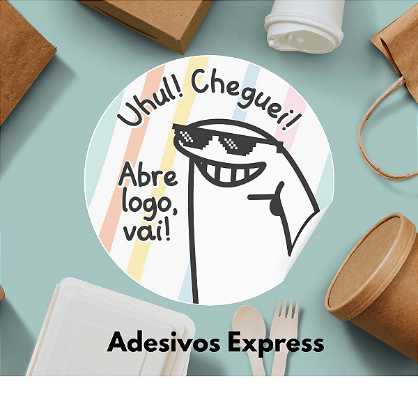 Adesivos uhul! cheguei!  1.000 unidades