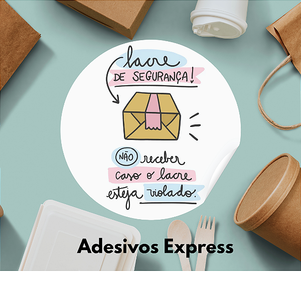 Adesivos lacre não abrir caso esteja violado 1.000 unidades