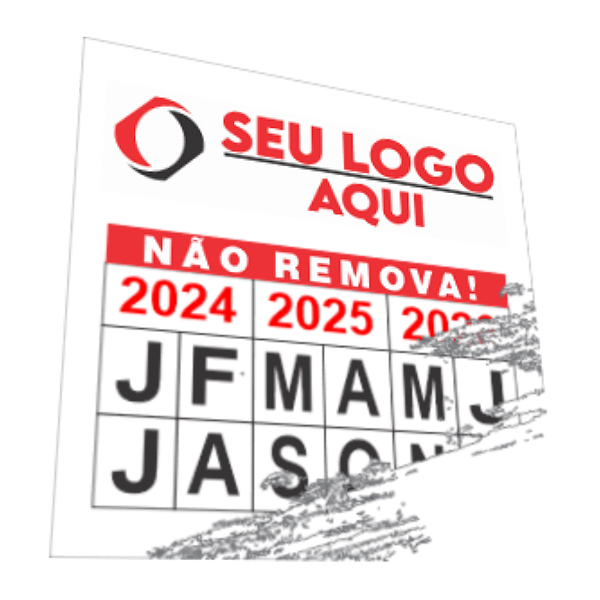 Lacre casca de ovo 1X1cm destrutível pequeno Personalizado