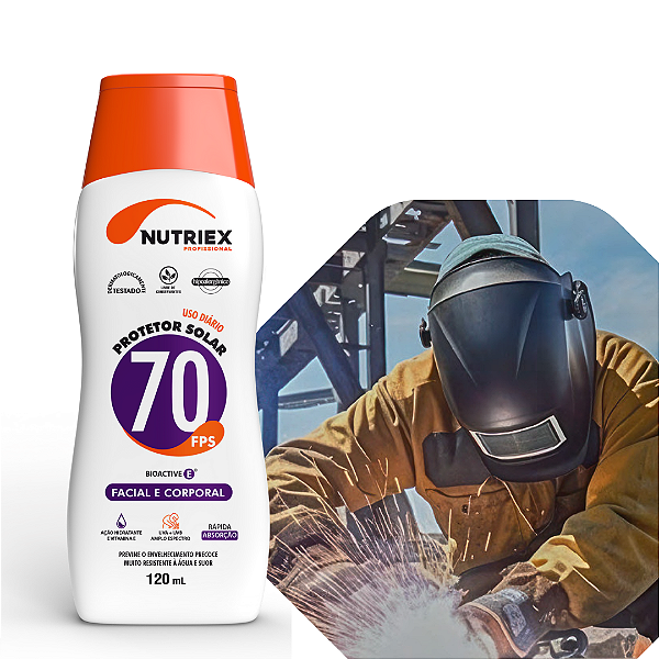 Protetor Solar FPS 70 Corporal Nutriex Profissional 120ML