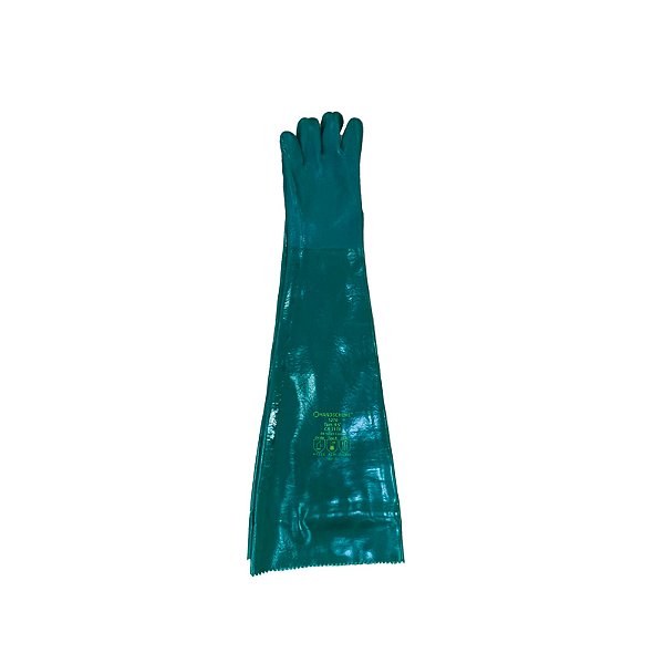Luva de PVC Verde 70cm Palma Aspera CA1170