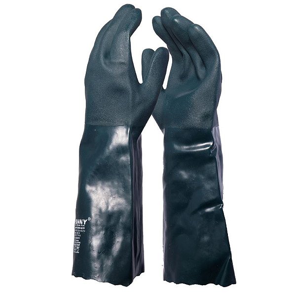 Luva de PVC Verde 35CM Petronit Palma Aspera CA 40304