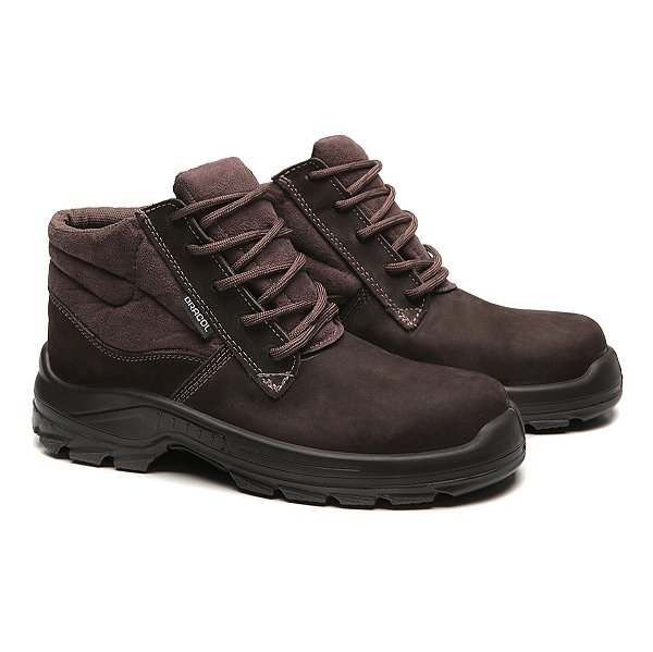 Botina de Segurança Nobuck de Amarrar Bico de Composite CA 42169