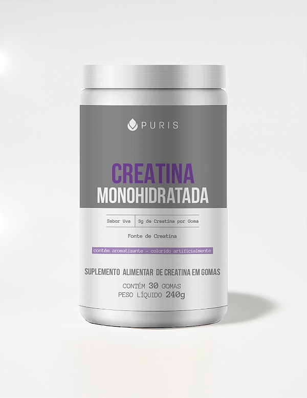 Goma de Creatina Monohidratada - Uva