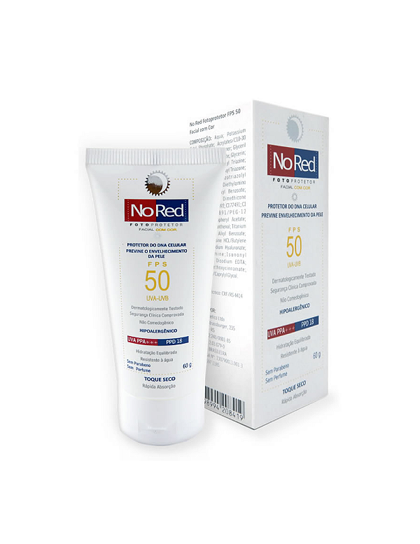 Fotoprotetor facial com cor - FPS 50
