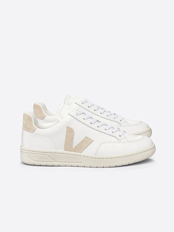 TENIS VEJA V-12 LEATHER WHITE SABLE