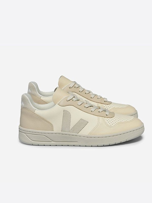 TENIS VEJA V-10 LEATHER MULTICO CASHEW PIERRE
