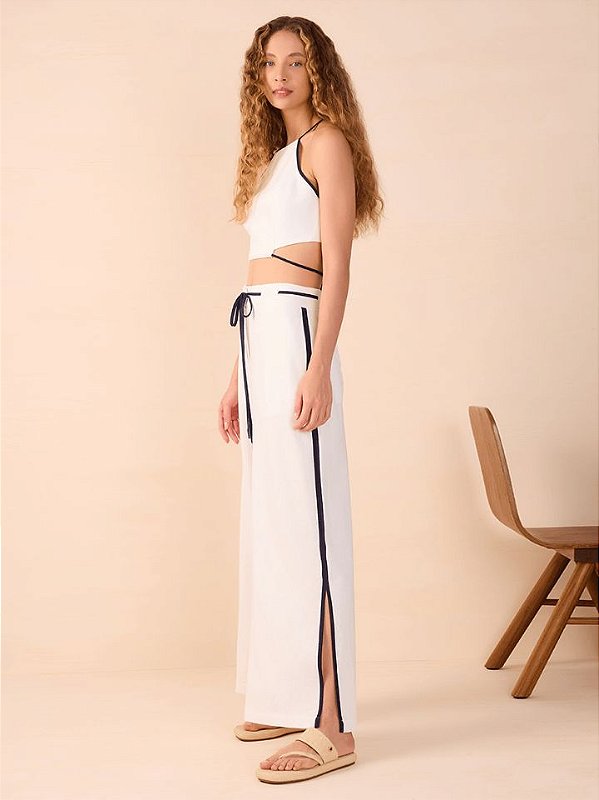 DRESS TO CALCA LINHO C/ VIES