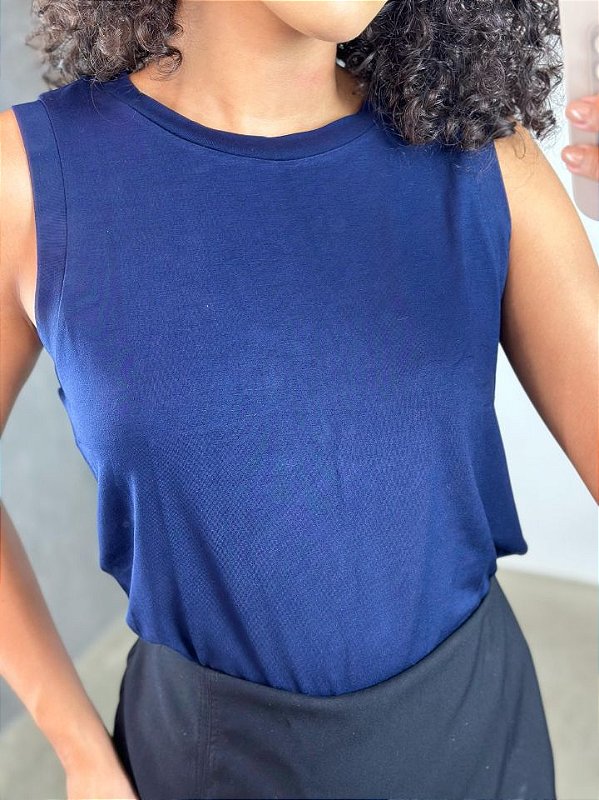 BLUSA CAVADA MALHA BASICA  241104