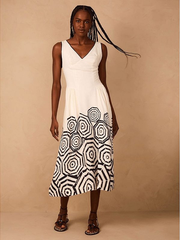 VESTIDO MIDI ESTAMPA PRAIA 01342598