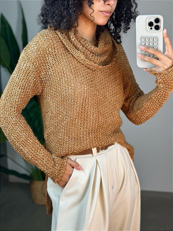 Tricot Feminina Dp0213 Caramelo