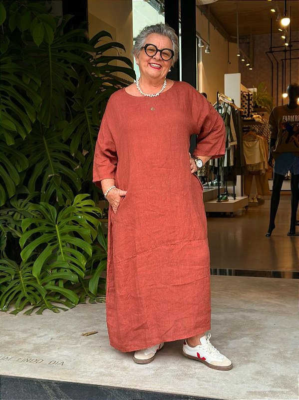 Italiano Vestido Midi 32122 Verde Militar