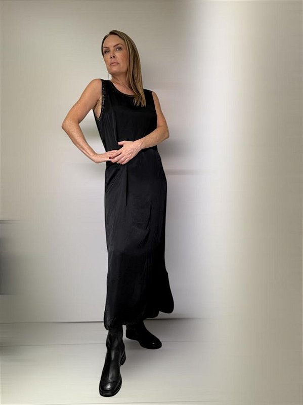 Vestido Italiano 31938 Preto
